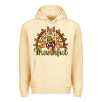 Pina Colada Turkey rainbow thankful thanksgiving Premium Hoodie - NancyCooperArtShop
