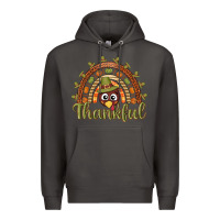 Smoke Turkey rainbow thankful thanksgiving Premium Hoodie - NancyCooperArtShop