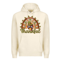 Tofu Turkey rainbow thankful thanksgiving Premium Hoodie - NancyCooperArtShop