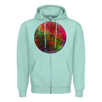 Seafoam halloween round Zipper Hoodie - BundleAndBundleShop