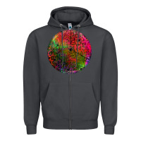 Smoke halloween round Zipper Hoodie - BundleAndBundleShop