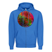 True Royal halloween round Zipper Hoodie - BundleAndBundleShop