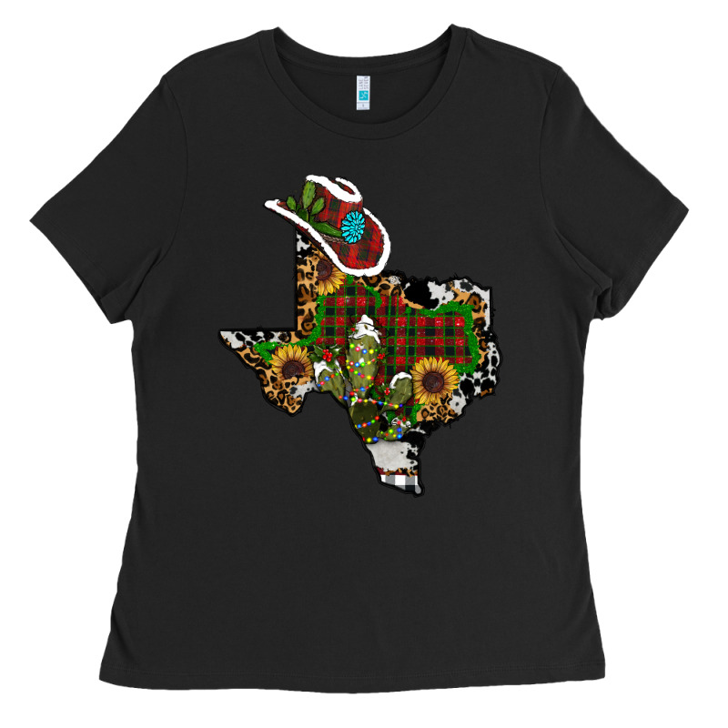 Christmas Texas Ladies Tee by RanaPortraitStore | Teevron