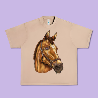 Horse Urban Heavy Tee Designed By Barkaloodesign