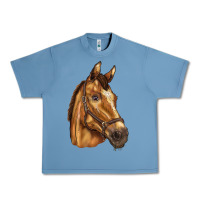 Pebble Blue horse Urban Heavy Tee - BarkalooDesign