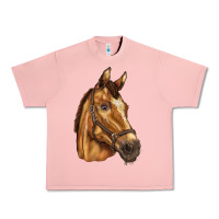 Salmon horse Urban Heavy Tee - BarkalooDesign