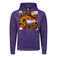 Cloud Purple pig and barn Vintage Hoodie - BundleAndBundleShop