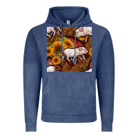 Vintage Denim pig and barn Vintage Hoodie - BundleAndBundleShop