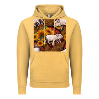Vintage Mustard pig and barn Vintage Hoodie - BundleAndBundleShop