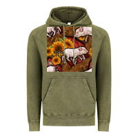 Vintage Olive pig and barn Vintage Hoodie - BundleAndBundleShop