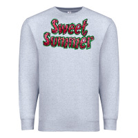 Heather Grey sweet summer watermelon Premium Sweatshirt - NancyCooperArtShop