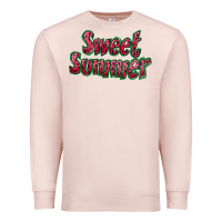 Pale Pink sweet summer watermelon Premium Sweatshirt - NancyCooperArtShop