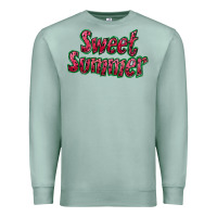Seafoam sweet summer watermelon Premium Sweatshirt - NancyCooperArtShop