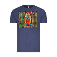 Vintage Denim our lady of Guadalupe serape Vintage Tee - BarkalooDesign