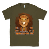 Army Green Dad The Man Leather Background Classic Tee - Jasminsmagicworld