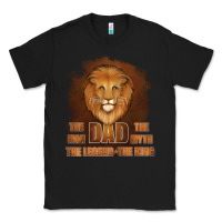 Black Dad The Man Leather Background Classic Tee - Jasminsmagicworld