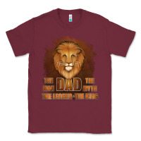 Burgundy Dad The Man Leather Background Classic Tee - Jasminsmagicworld