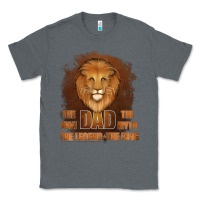 Charcoal Heather Dad The Man Leather Background Classic Tee - Jasminsmagicworld