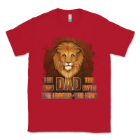 Red Dad The Man Leather Background Classic Tee - Jasminsmagicworld