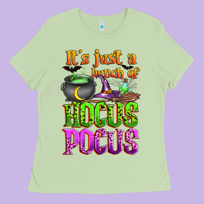 It's Just A Bunch Of Hocus Pocus Ladies Tee Designed By Zillion Design Studio
