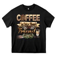 Black coffee is my best friend Heavy Core Tee - BarkalooDesign