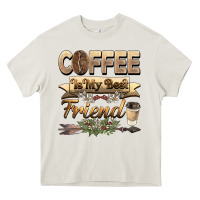 Cream coffee is my best friend Heavy Core Tee - BarkalooDesign