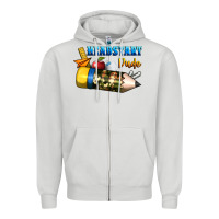 Dove Grey headstart dude Zipper Hoodie - BundleAndBundleShop