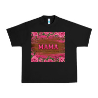 Black floral leopard mama tumbler Urban Heavy Tee - BarkalooDesign
