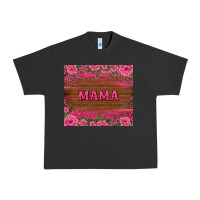 Pigment Black floral leopard mama tumbler Urban Heavy Tee - BarkalooDesign