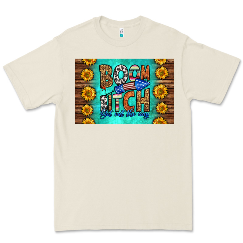 Boom Bitch Get Out The Way Skinny Metal Can Holder Premium Tee by HRA Design Shop | Teevron