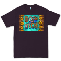 Plum boom bitch get out the way skinny metal can holder Premium Tee - HRA Design Shop