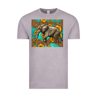 Vintage Zinc western sunflowers elephant Vintage Tee - LillyAllenDesigns