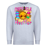 Heather Grey popsicle hustler Premium Sweatshirt - NancyCooperArtShop
