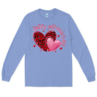 Colony Blue happy valentine's day hearts Long Sleeve Tee - MaliasSmallBusiness