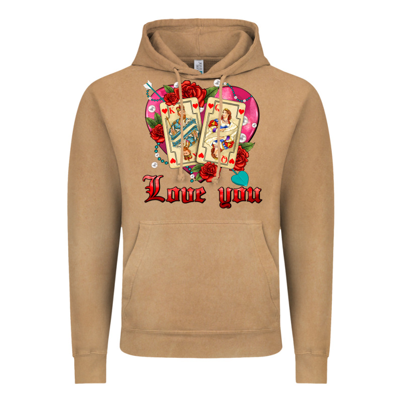 Love You Playing Cards Roses And Pearls Vintage Hoodie by AdoDesignShop | Teevron