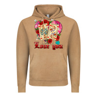 Vintage Camel love you playing cards roses and pearls Vintage Hoodie - AdoDesignShop