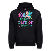Black hundred magical days of school unicorn Urban Hoodie - OliviaCreatesArt