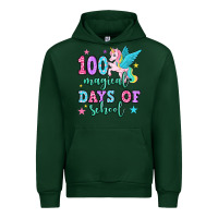Forest Green hundred magical days of school unicorn Urban Hoodie - OliviaCreatesArt
