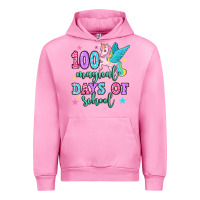 Fuchsia Pink hundred magical days of school unicorn Urban Hoodie - OliviaCreatesArt
