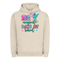 Pigment French Oak hundred magical days of school unicorn Urban Hoodie - OliviaCreatesArt