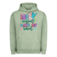 Pigment Oil Green hundred magical days of school unicorn Urban Hoodie - OliviaCreatesArt