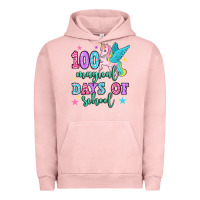 Pigment Salmon hundred magical days of school unicorn Urban Hoodie - OliviaCreatesArt