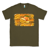 Army Green Mango Background Classic Tee - Jasminsmagicworld