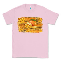 Bubblegum Pink Mango Background Classic Tee - Jasminsmagicworld