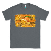 Charcoal Heather Mango Background Classic Tee - Jasminsmagicworld