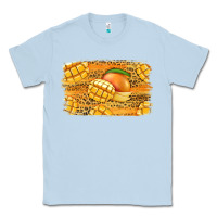 Dusty Blue Mango Background Classic Tee - Jasminsmagicworld