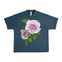 Midnight Navy Silver Lining Rose Urban Heavy Tee - LillyAllenDesigns