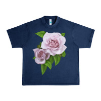Navy Silver Lining Rose Urban Heavy Tee - LillyAllenDesigns