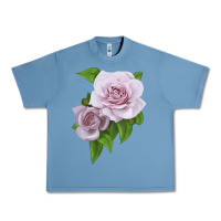 Pebble Blue Silver Lining Rose Urban Heavy Tee - LillyAllenDesigns