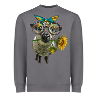 Storm cute hempshire sheep with eyeglasses Heavyweight Sweatshirt - LillyAllenDesigns